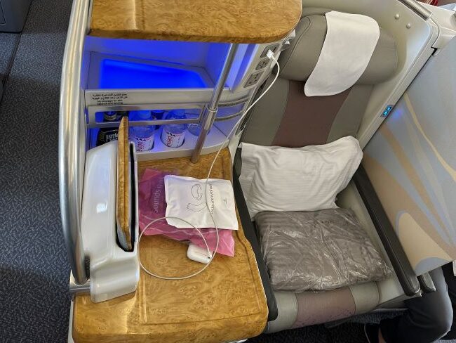 Emirates A380 Business Class Seat