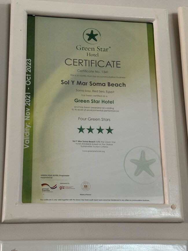 4 Green Stars Rating | Sustainability | Solymar Soma Beach | Hurghada | Egypt