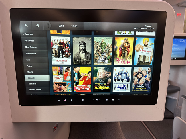 Air Mauritius | A350-900 | Business Class | IFE (Entertainment)