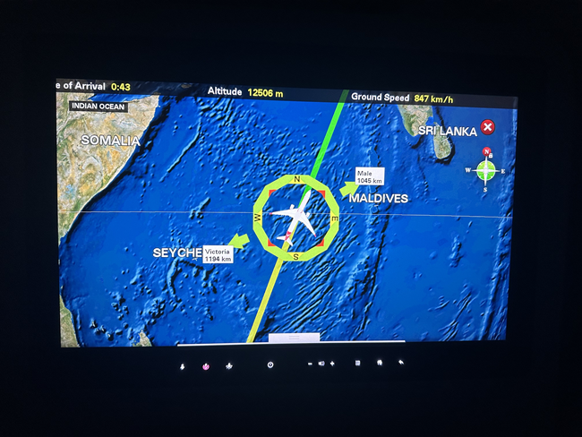 Air Mauritius | A350-900 | Business Class | Route Map