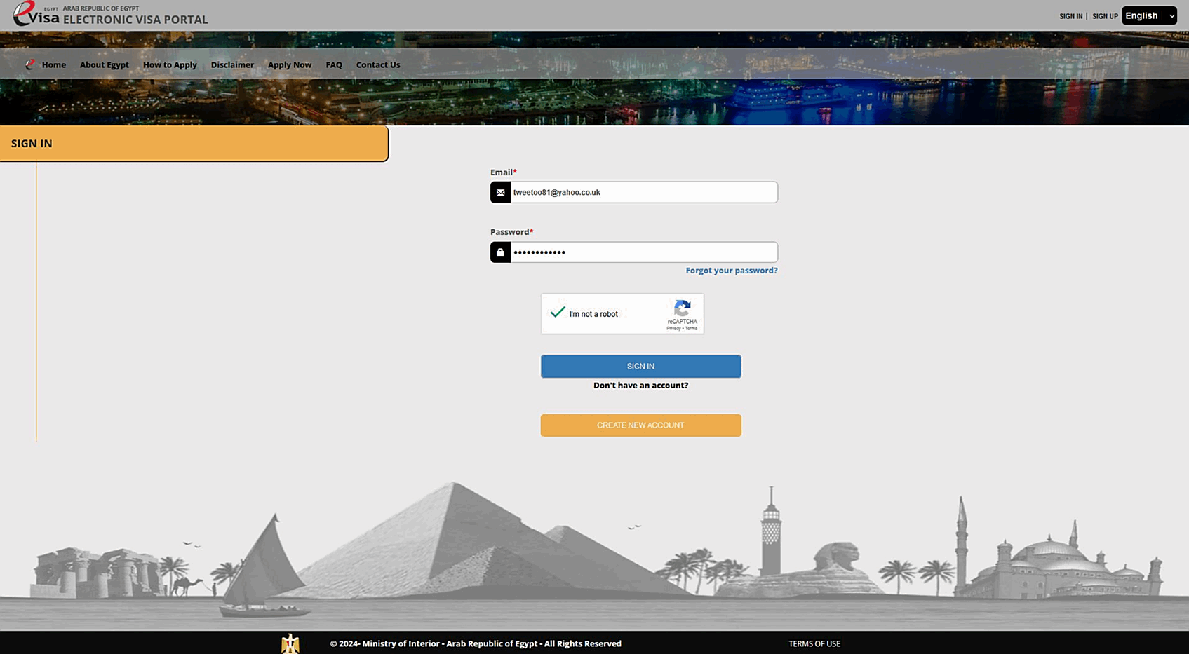 e-Visa Application | Egypt | STEP 2 (*Disclaimer)
