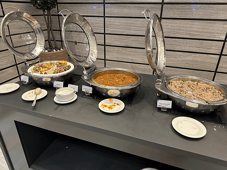 Dubai Airport | Ahlan Business Class Lounge | Food