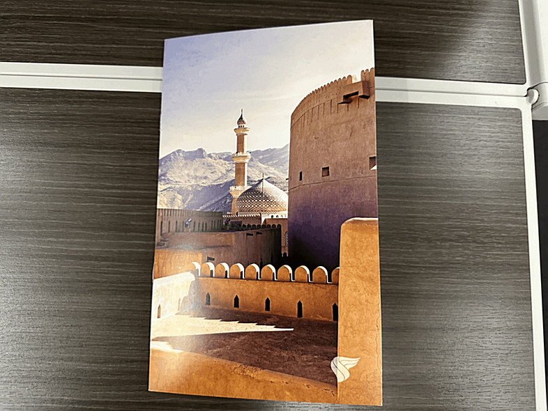 Oman Air | 737-Max 8 | Business Class Menu
