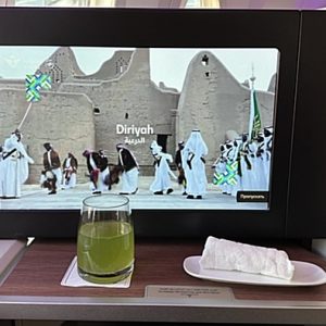 Saudia Business Class 787-10 Welcome Drinks