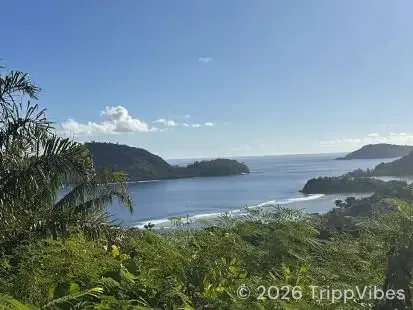 Beautiful view point, mahé
island in the seychelles.